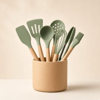 Silicone Kitchen Utensil Set (10-piece) - placeholder image